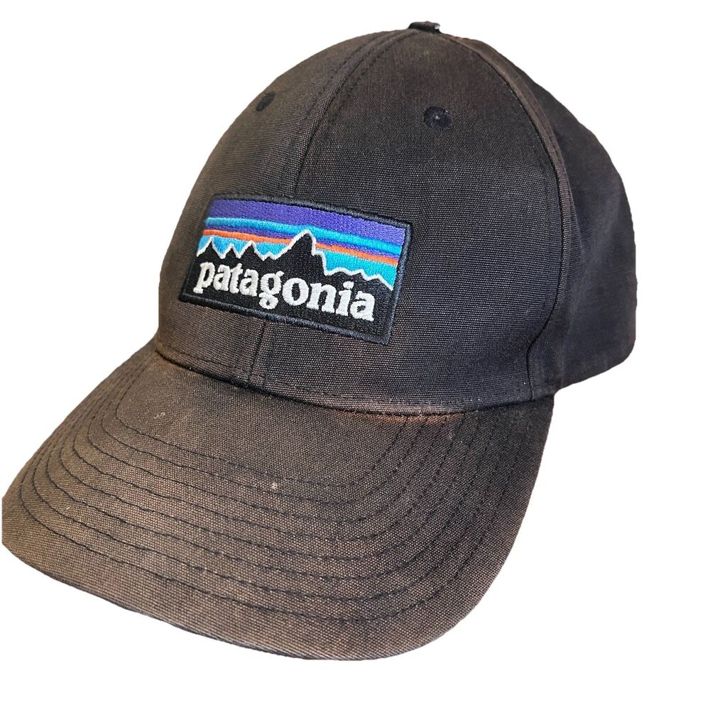 Patagonia Snapback Cap Black Distressed